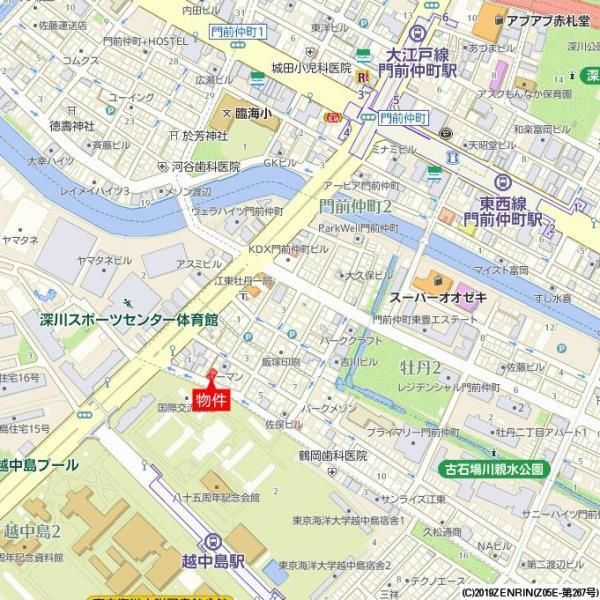 コンポジット門前仲町サウスの地図