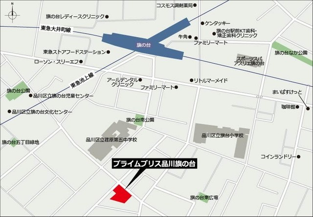 【地図】 | プライムブリス品川旗の台