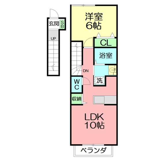 【間取り】 | ジュネス広貴 | 間取図