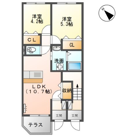 Ｃａｓａ　Ｂｅｌｌａ　Ｌｕｃｅの間取り