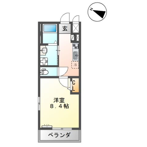 Ｓ－ＢＬＯＯＤ　ＯＺＵ　ＢＡＳＥの間取り