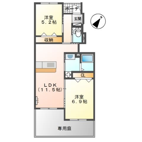 ディア　ドリームの間取り