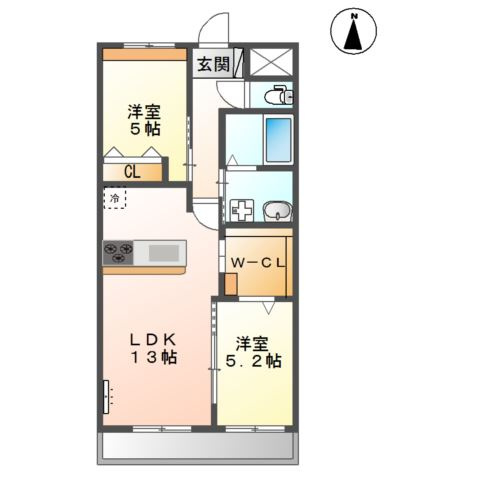 侑信輪Ⅲの間取り
