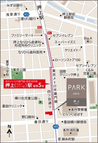 パークアクシス押上サウスの地図