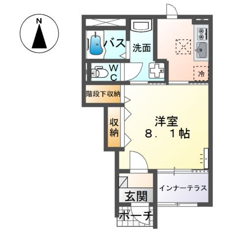 仮）高崎市下小鳥町新築アパートの間取り