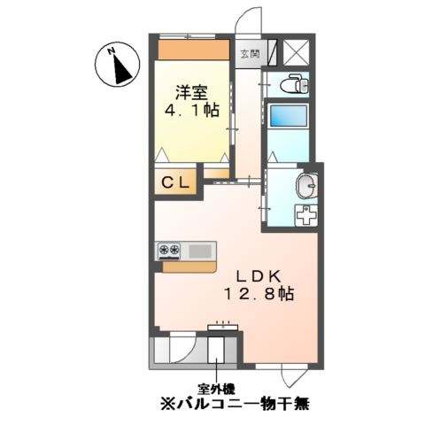 メゾンアドラブールの間取り