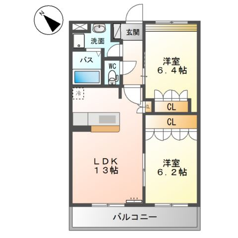 メゾンプレサスの間取り