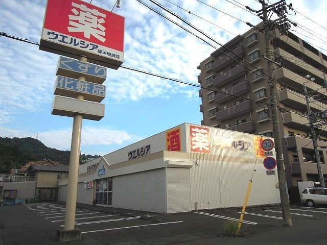 プランドール・Ⅱの周辺|ウエルシア静岡唐瀬店まで700m
