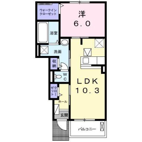 タイムリーⅠの間取り