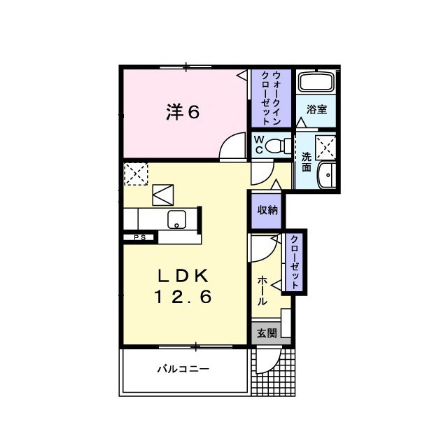 グラート　Ｂ棟の間取り