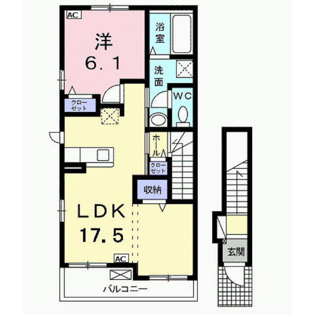 スプリングフォースⅡの間取り