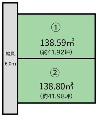 和歌山市神前　土地（2号地の内容）の土地図