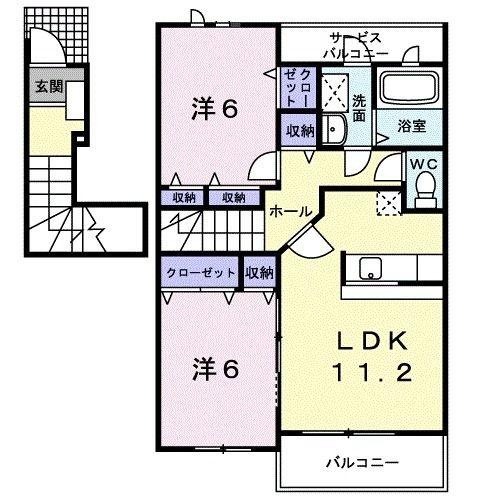 【間取り】 | パンテオン　Ｂ