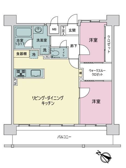 【区画図】 | 東峰マンションハイツ多賀