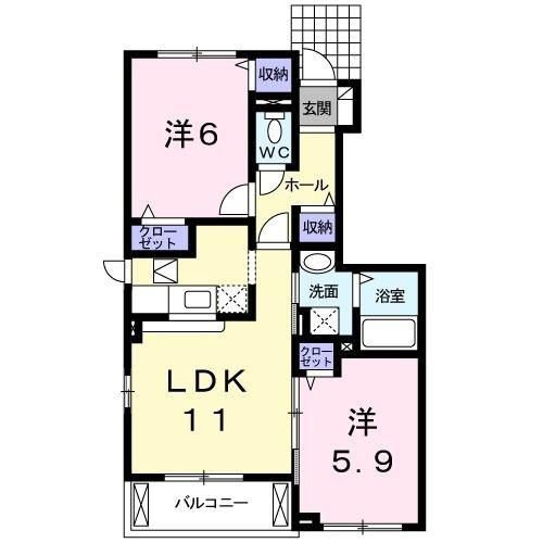 【間取り】 | グリーンパーク　Ｅ・Ｉ　Ａ