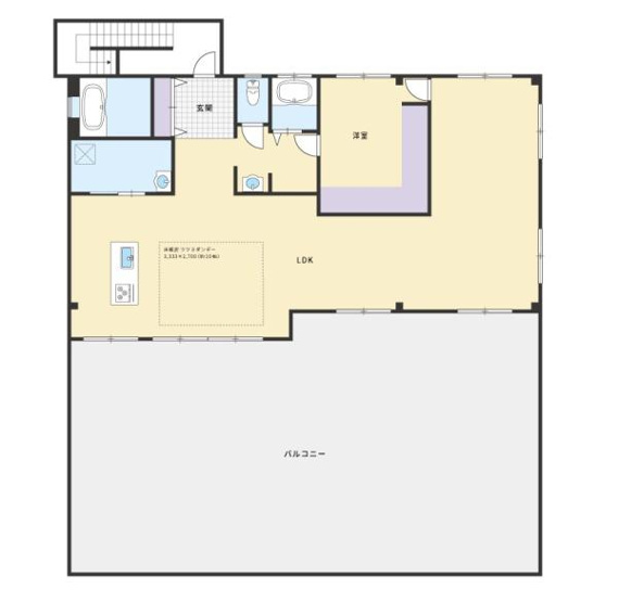 【間取り】 | 嫁島町ビル | 3階間取図