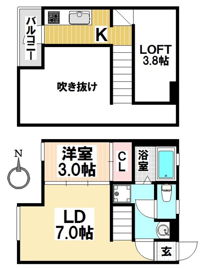 【間取り】 | サンアリーナ北頭