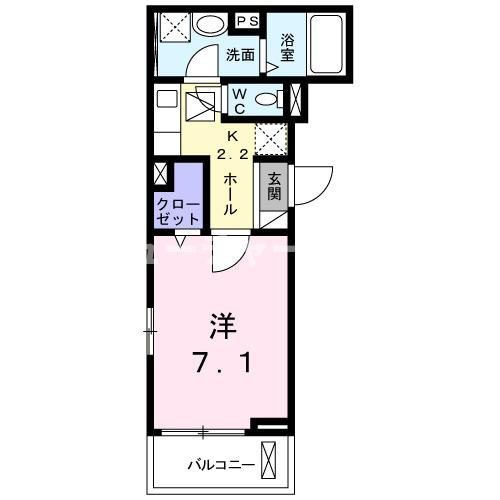 シエリア　Ⅲの間取り