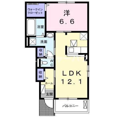 ラ・メール　Ａの間取り