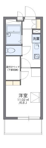 レオパレスリヴィエールの間取り