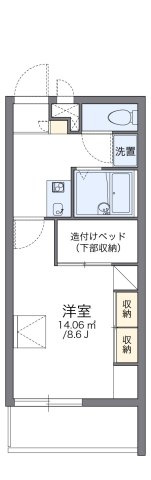 レオパレスアルカディア２の間取り