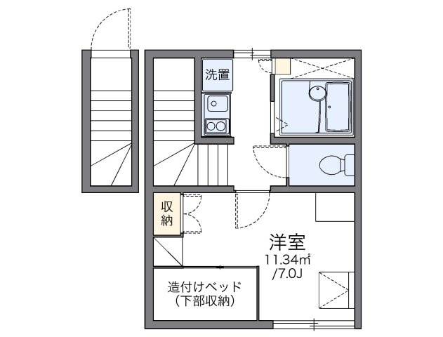 レオパレス本城の間取り