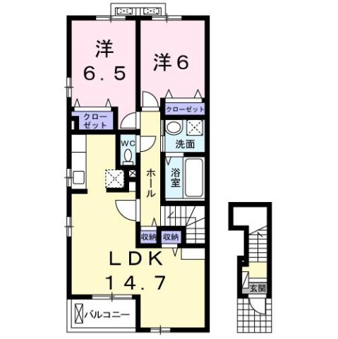 プルメリアの間取り