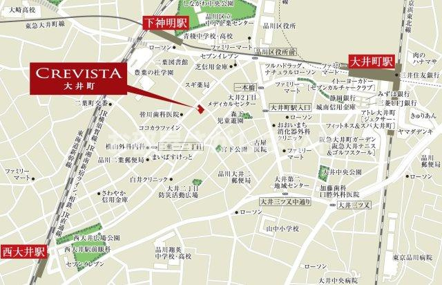 クレヴィスタ大井町【おとり物件なし】#学生・社会人にオススメ！初期費用分割払いOK！の地図