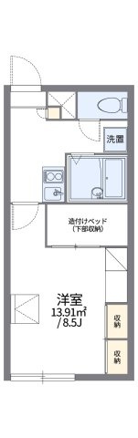レオパレスサザンカの間取り
