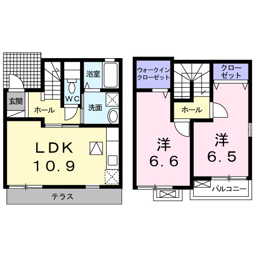パークサイドＩの間取り