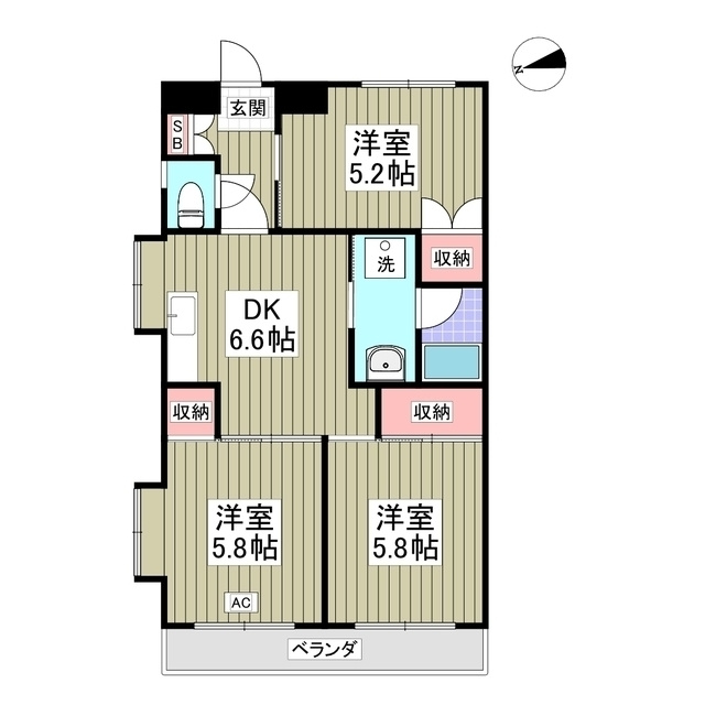 藤ハイツの間取り