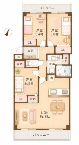 ルネ枚方の間取り|間取り図はいかがですか？ご希望を叶える間取りですか？リビングの広さは？水回りの位置は？カウンターキッチン？など色々な情報が集約されています。弊社ではリフォームなどのご相談も承っております。