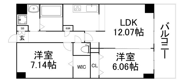 【間取り】 | エスヴェール北梅田