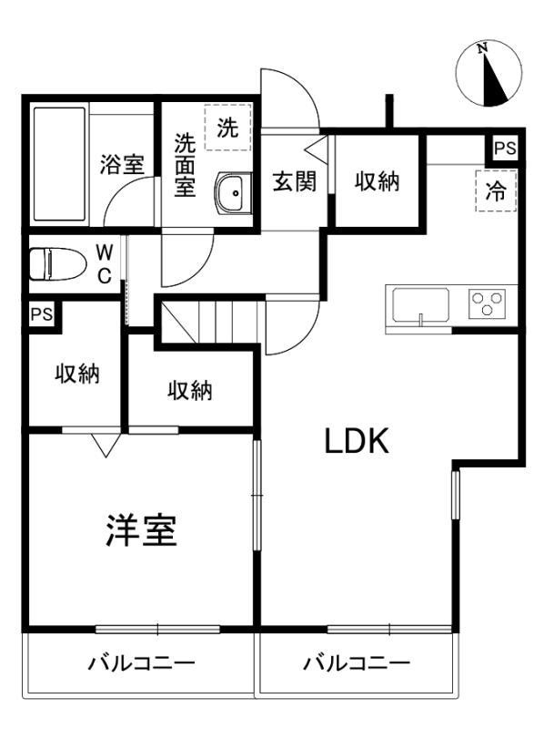 Glanz大師前の間取り|間取り図