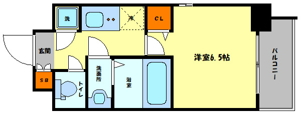 レジュールアッシュ京橋クロスの間取り|レジュールアッシュ京橋クロス　間取り