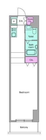 新品家具付きマンション台東2(KaGood東京)の間取り|※間取りと異なる場合は現状を優先します。