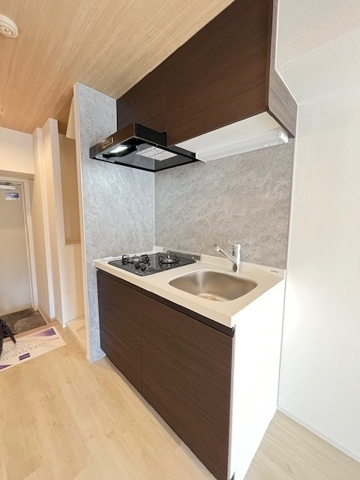 新品家具付きマンション台東2(KaGood東京)のキッチン|きれいなキッチンです