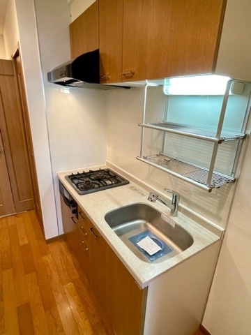 新品家具付きマンション池之端43(KaGood東京)のキッチン|使いやすいキッチンです