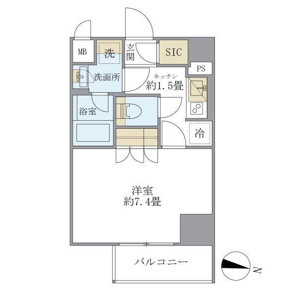 ＣＯＣＯ－ＣＨＩＬＬ　ＫＡＭＥＡＲＩの間取り