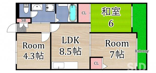 【間取り】 | クレアコート