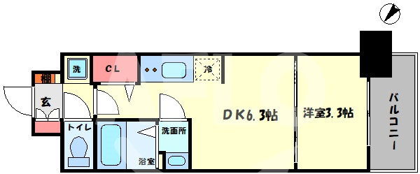 BPRレジデンス天満橋の間取り|BPRレジデンス天満橋　間取り