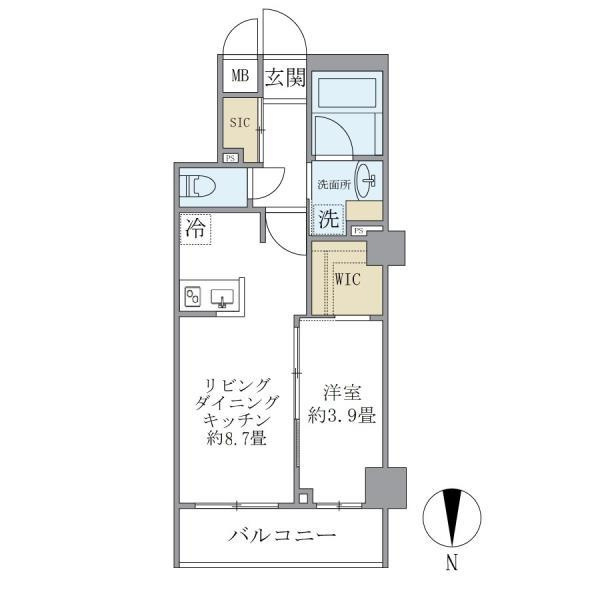 Ｓｏｌａｓｔ　Ｓｑｕａｒｅ綾瀬の間取り