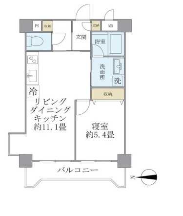 ＩＳＭ西日暮里の間取り
