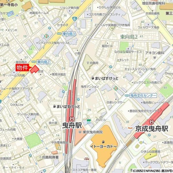 Ｂｒｉｌｌｉａ　ｉｓｔ　墨田曳舟の地図