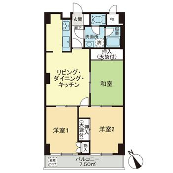 ジュネシオン竜泉の間取り