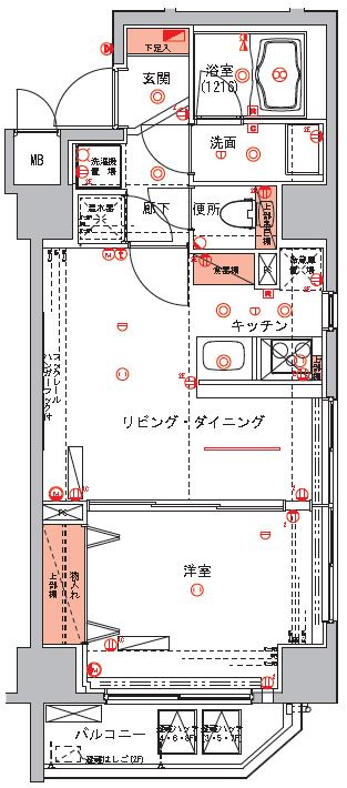 ハーモニーレジデンス浅草の間取り