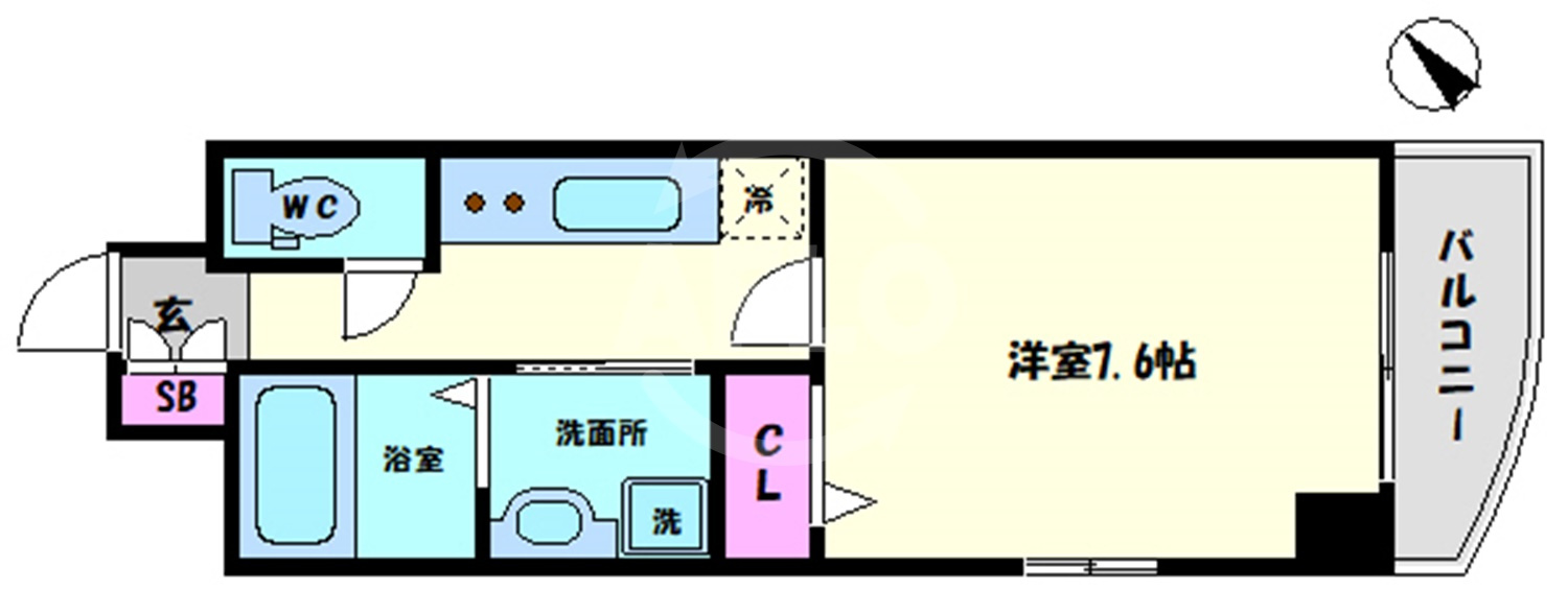 SOFIA WESTの間取り|SOFIA WEST　開放感のある間取り（反転タイプ）