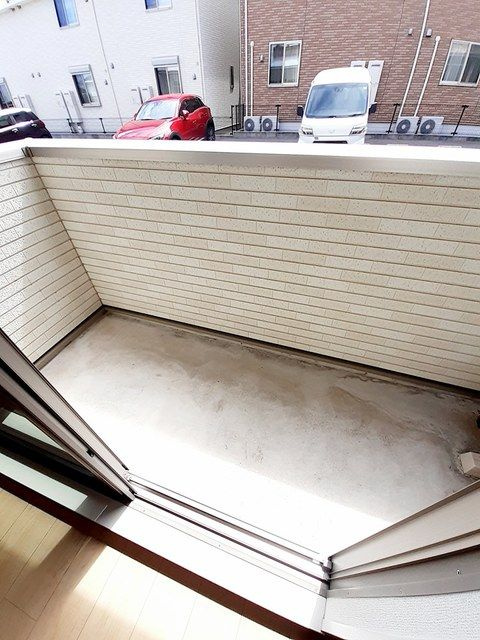 ミルト唐子Ｃのバルコニー