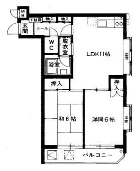 メゾン一ツ橋学園の間取り