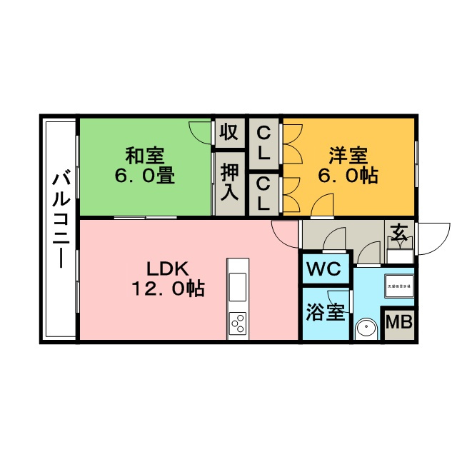 グリーンヒルズ東山の間取り